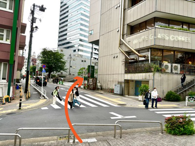渋谷区文化総合センター大和田の前にある交差点