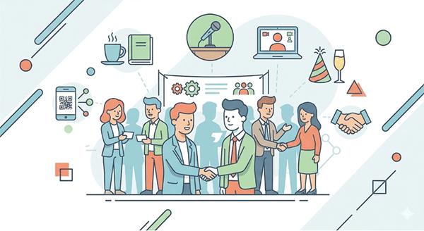 人脈作りに活用できるビジネスイベントのイメージ