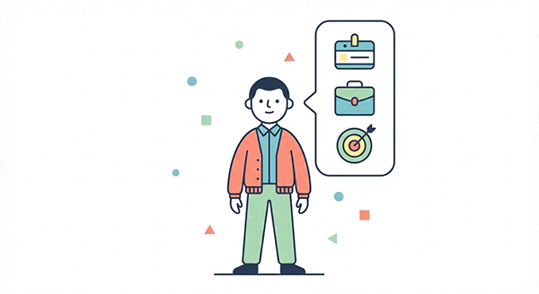 交流会に向けて自己紹介の練習をしている場面