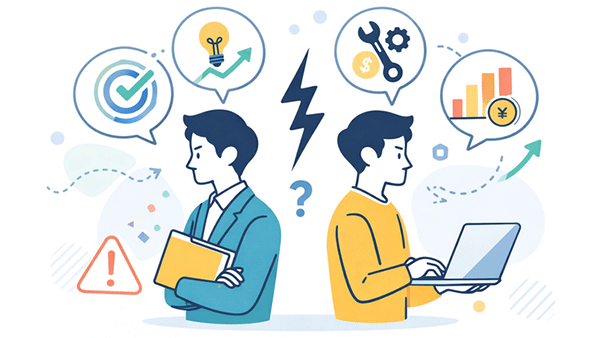 失敗パターン② ビジョンや方向性の違いを軽視してチームを組む