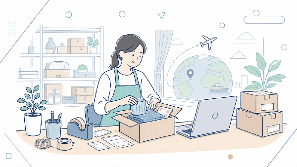日本の商品を海外へ販売する越境ECのイメージ
