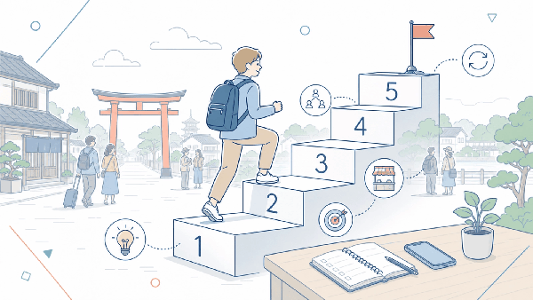 個人がインバウンドビジネスを始める5つのステップ