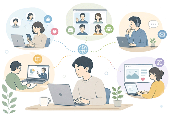 PCやSNSなどイベント以外で人脈を作る手段